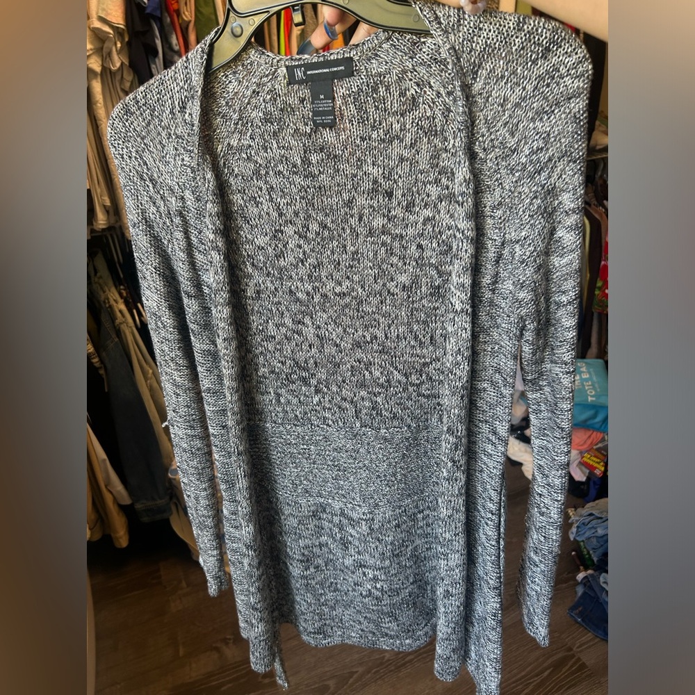 INC Cinched Belted Cardigan